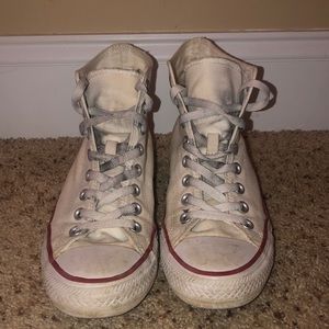 White converse high tops